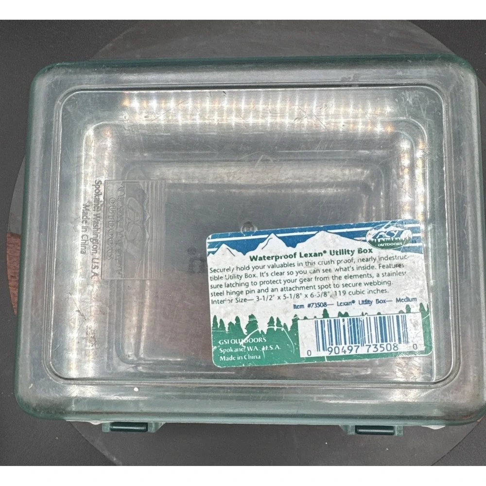 LL Bean GSI Outdoors Waterproof Lexan Utility Box | 7.5